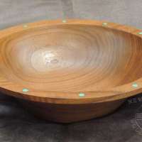 Ron-Bahm-Walnut-Bowl-with-Turquoise-Inlay