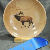 Gary-Whitlow-Bowl-Alder-with-Bull-Elk