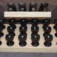 Eddie-Bell-Cabinet-Knobs-African-Black-Wood-with-Turquoise