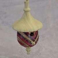 Scott-Kershaw_Mini-birdhouse-ornament_-herringbone-skateboard-with-ash-roof-finials